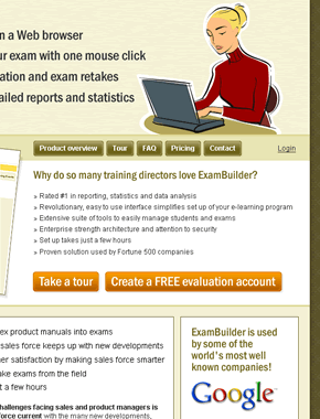 Thumbnail image of the Exambuilder public site