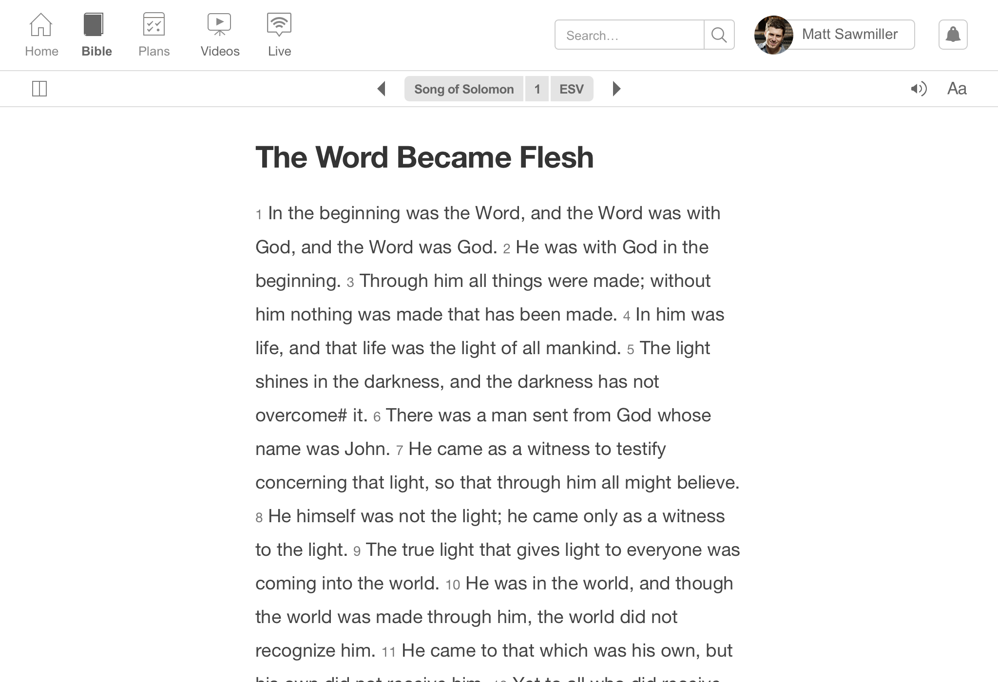 Image of the new reader section