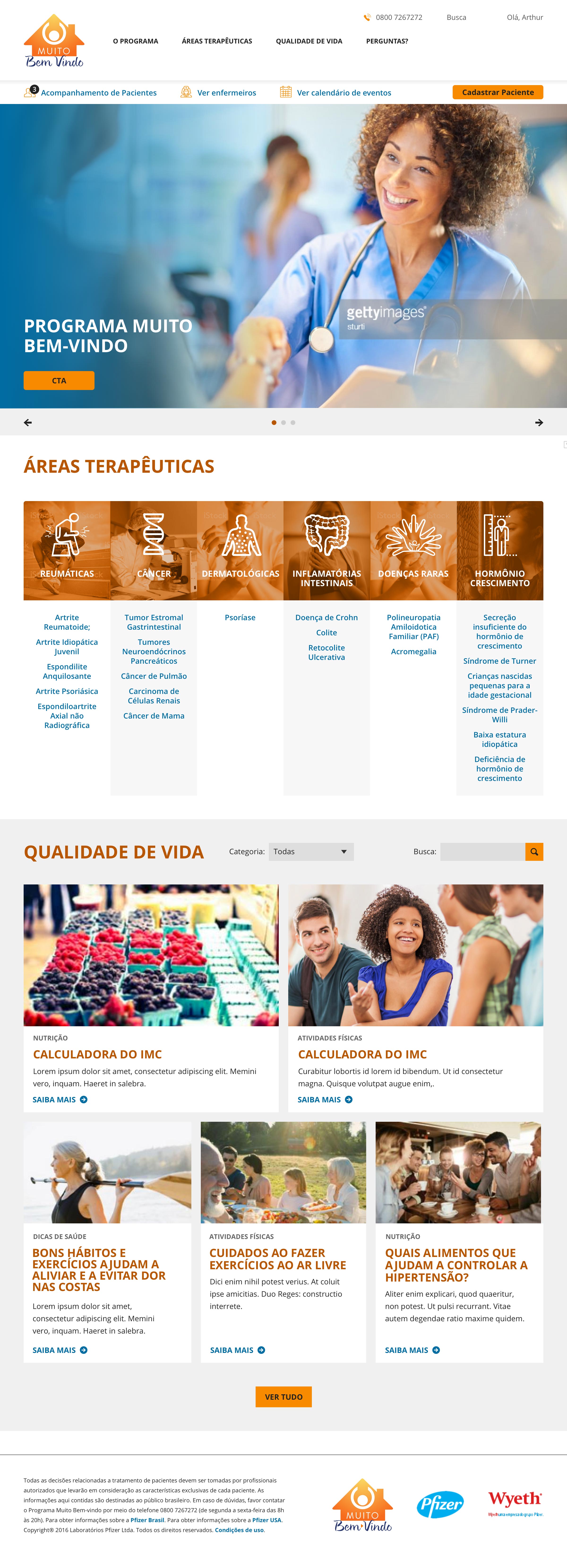 Image of the new MBV homepage