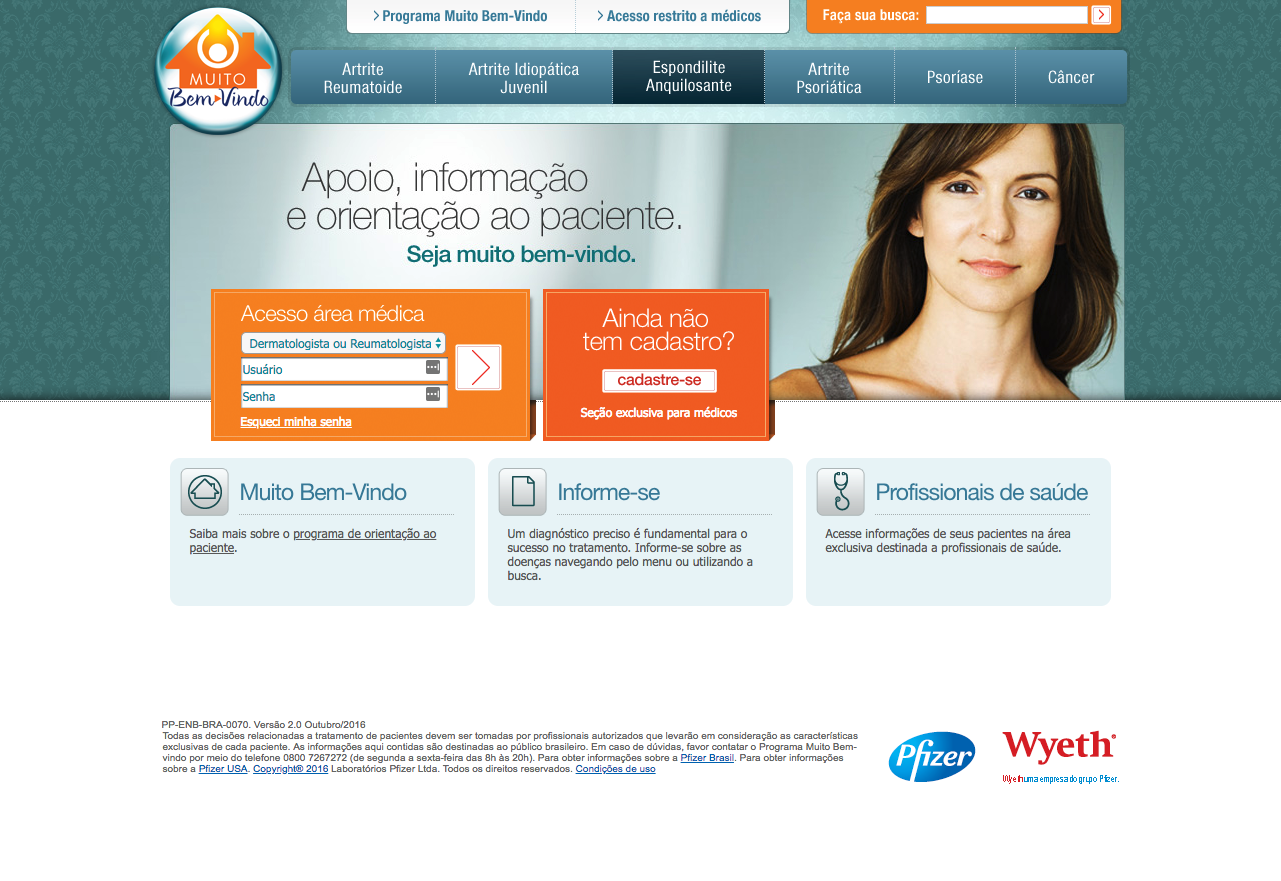 Image of the old MBV homepage