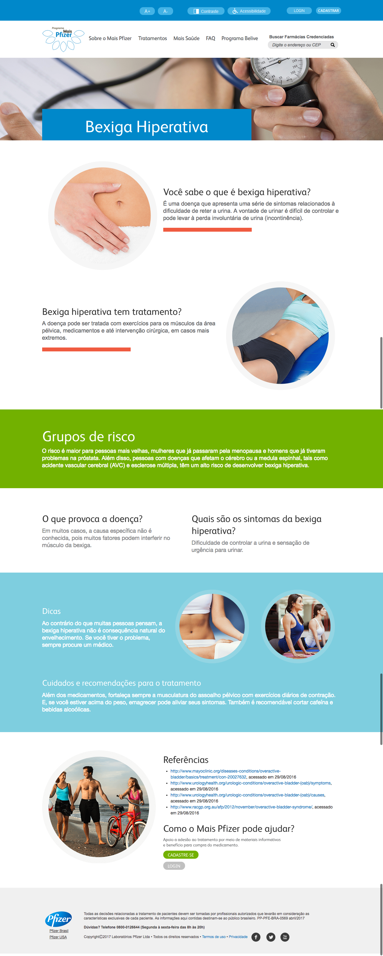 Image of the old MBV homepage